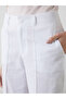 Nevavm Women's Pleated Trousers with Linen Blend with a Difference - 3