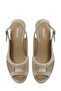 166970.Z5Fx Beige Women's Flat Sandals - 4