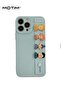 iPhone 14 Case Cover with Kickstand Hand Grip, Full-Body Protection, Soft Gel Rubber Cover