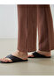 Nevavm Women's Self-Patterned Trousers with Elastic Waist and Difference in Color - 3