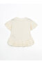 Crew Neck Laced Combed Cotton Girls' Blouse - 3