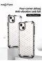 جراب شفاف بتصميم قرص العسل لهاتف iPhone 14، جراب حماية من السقوط - 2