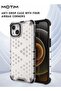 جراب شفاف بتصميم قرص العسل لهاتف iPhone 14، جراب حماية من السقوط - 4