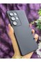 Samsung Galaxy S25 Ultra Compatible Velvet Black Silicone Phone Case - 4