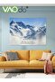 Snow Mountain Tapestry Short Plush Simple Home Decoration Wall Hanging Natural Scenery - 2