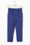 Boy's Double Leg Navy Blue Fabric Trousers 21141