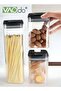 7PCS Airtight Food Storage Container Set BPA Free Clear Plastic Kitchen - 5