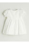 Lcw Baby Ecru Crew Neck Embroidered Baby Girl Dress - 2