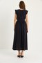 Women's Black Side Band Detailed Long Modal Dress 5254 60281099 - 6