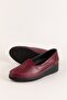 Inside and Outside Genuine Leather Soft Textured Casual Shoes Ndr.101 Claret Red - 3