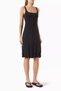 Modal Silk Sleeveless Dress, Knee Length and Stylish Minimal Silhouette
