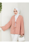 Sofya Linen Hijab Women's Shirt with Tie-Down Straps and Long Sleeves