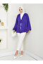 Sofya Linen Hijab Women's Shirt with Tie-Down Straps and Long Sleeves - 3