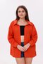 Women's Shirt Button down Muslin Shirt with Front Pockets Loose Long Sleeve Shirt Women Tile - 6