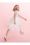 Two Mt Shop Quality Lcw Kids White Bow Detailed Girls' Evening Dress - 2