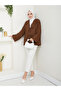 Sofya Linen Hijab Women's Shirt with Tie-Down Straps and Long Sleeves - 2