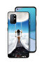 غطاء حماية لهاتف OnePlus 8T 5G برسومات مدينة غيوم القمر