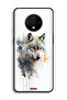 OnePlus 7T Protective Case Cover Wolf Abstract Art - 2