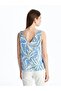 V-Neck Floral Blouse (S5) - 4