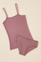 2 Pieces Plum - Cherry 100% Cotton Heart Pattern Rope Strap & Bikini Panties Set of 2 Ll.Il22.Ke942.001 - 5