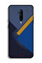 غطاء حماية لهاتف OnePlus 7T Pro بنقشة مثلثات جلدية - 2