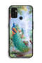 غطاء حماية لهاتف Oppo A32 بتصميم الطاووس - 2