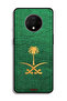 OnePlus 7T Protective Case Cover Kingdom Of Saudi Arabia Sign On Leather - 2