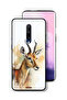 غطاء حماية لهاتف OnePlus 7 Pro بتصميم فن تجريدي للغزلان