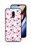 OnePlus 7 Protective Case Cover Hearts Doodle