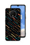 OnePlus 7T Protective Case Cover X Lines Abstract Pattern