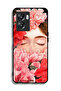 Oppo A57 5G Protective Case Cover Girl Face Hide In Flowers Art - 2