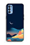 Oppo Reno4 4G Protective Case Cover Moon Abstract Drawing Art - 2