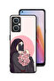 جراب حماية Oppo A96 5G (الصين) مع فن التقاط صور سيلفي أثناء حمل الزهور