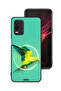 غطاء حماية لهاتف Oppo K9x بتصميم فن تجريدي ببغاء