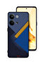 غطاء حماية لهاتف Oppo Reno9 Pro 5G بنقشة مثلثات جلدية