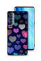 غطاء حماية لهاتف Oppo Reno4 Pro 4G بنقشة قلوب حجرية