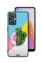 غطاء حماية لهاتف Oppo A96 5G (الصين) بنمط أوراق تجريدية