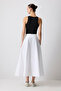 A Cut Gabardine Skirt - 4