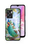 غطاء حماية لهاتف Oppo A57 5G بنقشة الطاووس