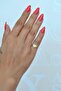 Heart Model Zircon Stone Little Finger Ring - 3