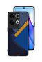 غطاء حماية لهاتف Oppo Reno8 Pro Plus 5G بنقشة مثلثات جلدية