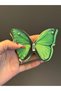 10X8 cm 3D Stone Embroidery Butterfly Embroidery Sewing Applique Green - 2