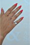 Heart Model Zircon Stone Little Finger Ring - 4