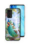 غطاء حماية لهاتف Oppo Reno6 Pro Plus 5G بنقشة الطاووس