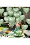 Retro Green Heart Foil Balloon 18Inch 45cm 1Pc - 2