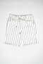 Men's White Navy Blue Striped 2025 Jogger Shorts