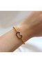 Steel Bracelet - Interlocking Bracelet - Gold Color Steel Bracelet - Steel Bracelet - 3