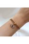 Steel Eye Bracelet - Gold Color Steel Eye Bracelet - Steel Bracelet with Eye Symbol - Steel Bracelet