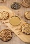 6 Piece Gold Stainless Steel Round Snack Bowl Sugar Bowl Serving Set – 12 cm Treat Bowls - 2