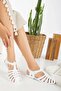 Soft Plastic Sea Shoes Women's Sandals Patent Leather White